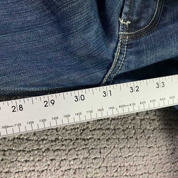 Levi's 514 Slim Straight Jeans Men's 34 x 30 Actual 35 x 31 Soiled Distressed - Picture 15 of 15